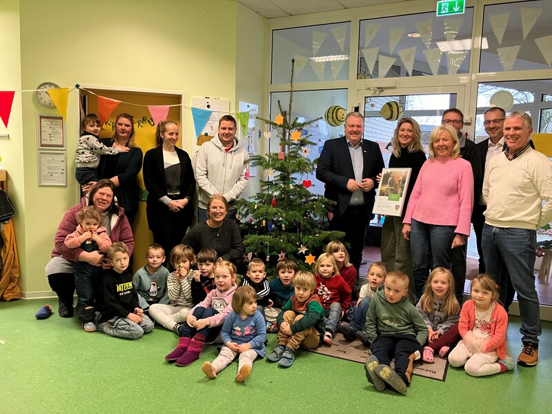 Verleihung des Klimaschutzpreises 2023 im Kindergarten Hummelhof